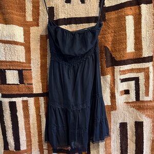 The Limited Navy Spaghetti Strap Mini Dress